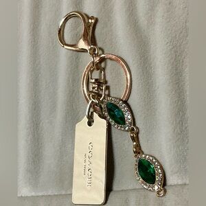 Coach Metal Hangtag On Handmade Keychain
